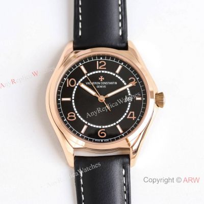 Swiss Copy Vacheron Constantin Fiftysix ZF Cal.1326 Rose Gold-Black Watches